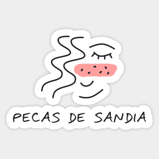 Pecas de Sandia Sticker